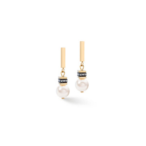 Pearl Mix Gold-White Earrings