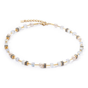 Coeur De Lion 1: Pearl Mix Gold-White Necklace