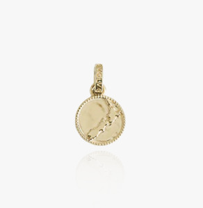 NZ Map Coin Pendant (Cherished) - Gold