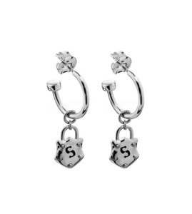 Shield Anchor Earrings - SS