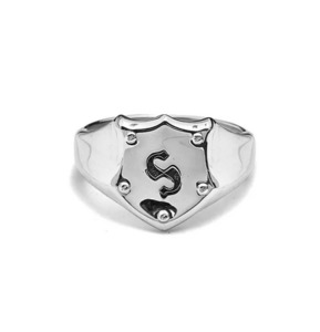 Shield Signet Ring - SS - Size T