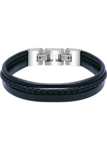 Rochet: Stanford - 3 Strand Navy Flat Braided and Round Leather Straps