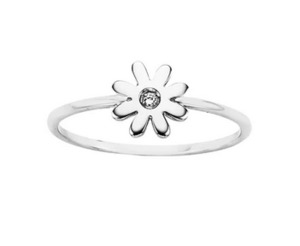 Karen Walker 2: Daisy Ring Silver with Diamond - Size N
