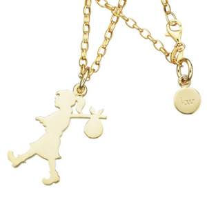 Large Runaway Girl Necklace - GP - 50cm