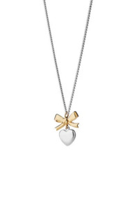 Mini Superlove Necklace Silver/ 9K Gold