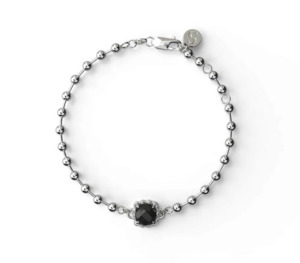 Baby Claw Ball Chain Bracelet - Onyx - SS