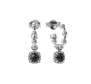 Baby Claw Sleeper Earrings - Onyx - SS