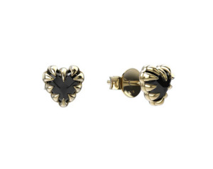 Stolen Girlfriends Club: Mini Love Claw Onyx Earrings - SSGP