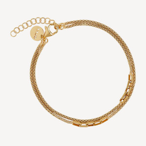 Najo: Stardust Layered Chain and Link Bracelet - GP