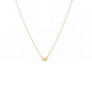 Silk Steel: Superfine Keepsake Necklace Rose Quartz + Gold