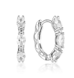 Aurora Glimmer Earrings - SS - CZ