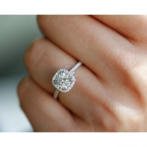 Laboratory Grown Diamonds 1: Platinum LAB Diamond Halo Ring