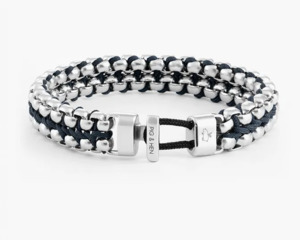 Pig And Hen: Catena Venetian DBL - Navy | Silver - XL - 21cm