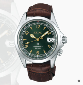Seiko Prospex Alpinist - Green Dial - Brown Leather Strap