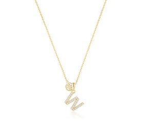 Georgini: Luxury Letter "W" initial Pendant - GP