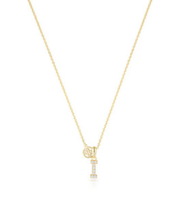 Luxury Letter "I" initial Pendant -GP