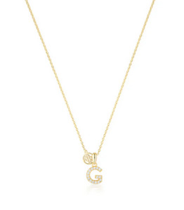 Luxury Letter "G" initial Pendant -SSGP