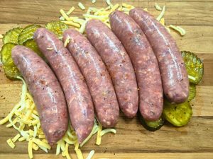 Wagyu Beef Brisket Cheeseburger Sausages (6 pack) - Cameron Harrison