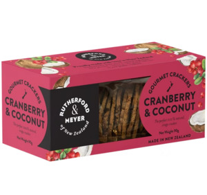 Products: Gourmet Crackers - Cranberry & Coconut - Cameron Harrison