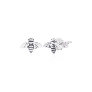 New Collection: Sterling Silver Small Bee Stud Earrings