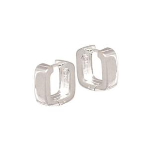 New Collection: Sterling Silver Square 'Huggie' Hoop Earrings