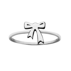 KAREN WALKER - STERLING SILVER MINI BOW RING