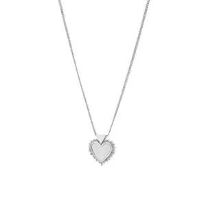 KAREN WALKER - STERLING SILVER FLAMING MOTHER OF PEARL NECKLACE