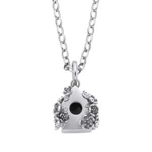 New Collection: KAREN WALKER - STERLING SILVER BIRDHOUSE NECKLACE