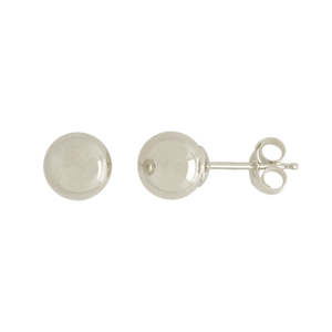 Sterling Silver 6mm Ball Stud Earrings