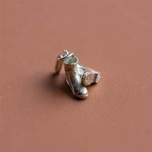 Products: CHARM OF FARMING - STERLING SILVER GUMBOOTS CHARM