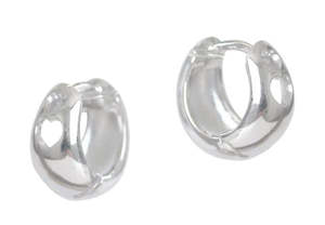 New Collection: Sterling Silver Heart Cut Out Huggies