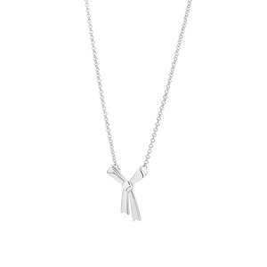 KAREN WALKER - STERLING SILVER SMALL BOW NECKLACE