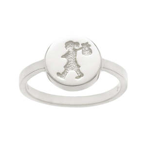 Karen Walker - Sterling Silver Runaway Stamp Ring