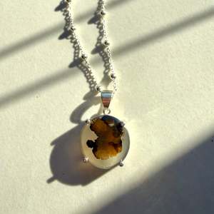 Products: Sterling Silver Moss Agate Pendant