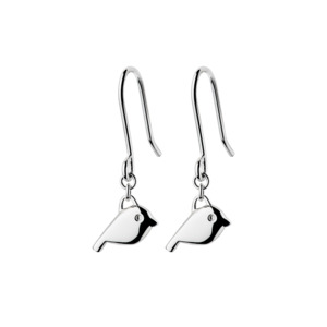 Boh Runga - Sterling Silver Black Robin Earrings