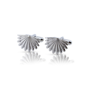 New Collection: BOH RUNGA - Sterling Silver Fan Tail Cufflinks