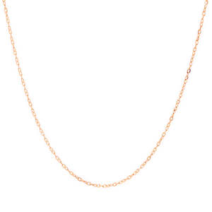9ct Rose Gold 'RCA40' Round Cable Chain