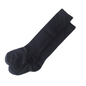 Navy Knee-High Socks Girls - wool Campus Clothing