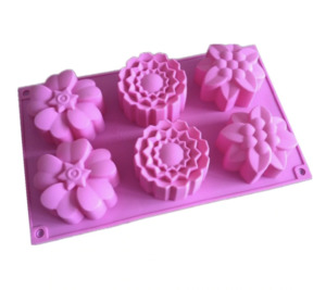 Flower Silicone Mold x 6 Cavity - Candle Creations