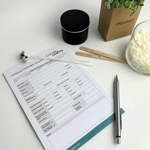 Products: Candle Testing Sheet Pad - Candle Creations