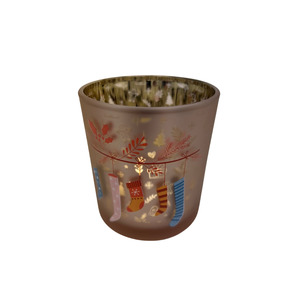 Christmas Stocking Glass Candle Jar - Candle Creations