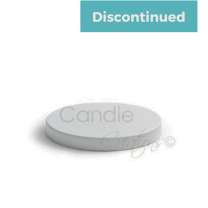 74mm Nickle Lid Matte White - Candle Creations