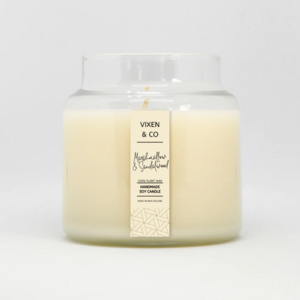Luxe Candle 500g: Marshmallow & Sandalwood - Luxe 500g