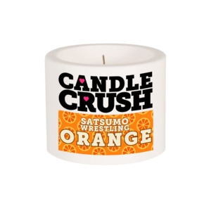 Mini Me Candles: Satsumo Wrestling Orange "Mini Me" Candle