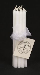 Made In Nz Candles: 150mm Florist Tapers - bunch of 10
