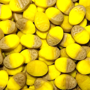 Fondant Lollies: Bubs Mini Banana & Caramel Ovals