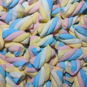 Marshmallow Lollies: Twisted Multi Marshmallows