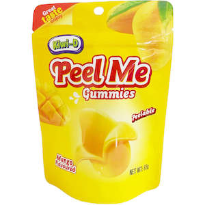 Gummy Lollies: Mango Peel Me Gummies 65g