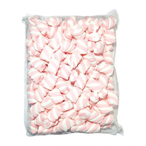 Pink Twisted Marshmallows (800g Bag)