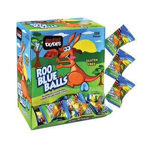 Animal Lollies: Roo Blue Balls